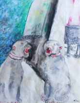 Brigitta Blaha – Österreich/Pakistan, Atelierzeichnung 2