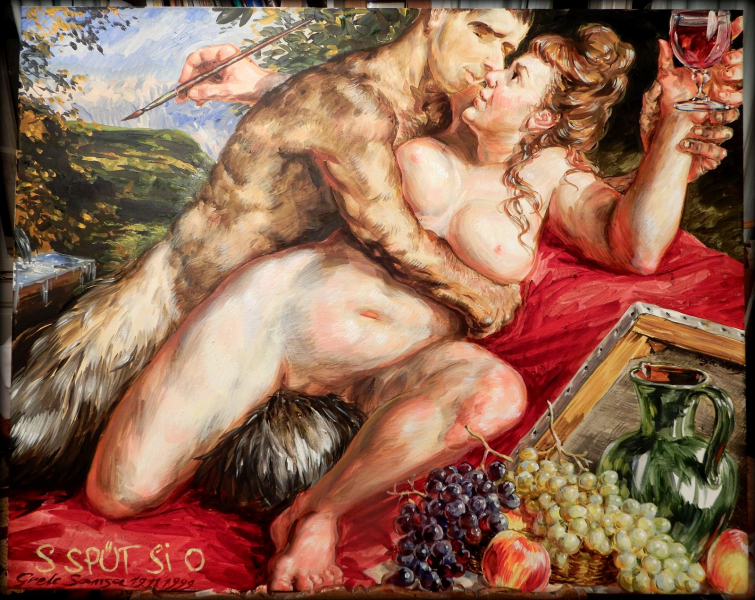 Faun_Malerei-zu_ZECK_Dionysos_2020